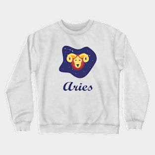 Aries Zodiac Sign Constellation Sky Crewneck Sweatshirt